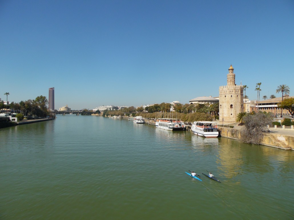 Guadalquivir Nehri Sevilla Endülüs