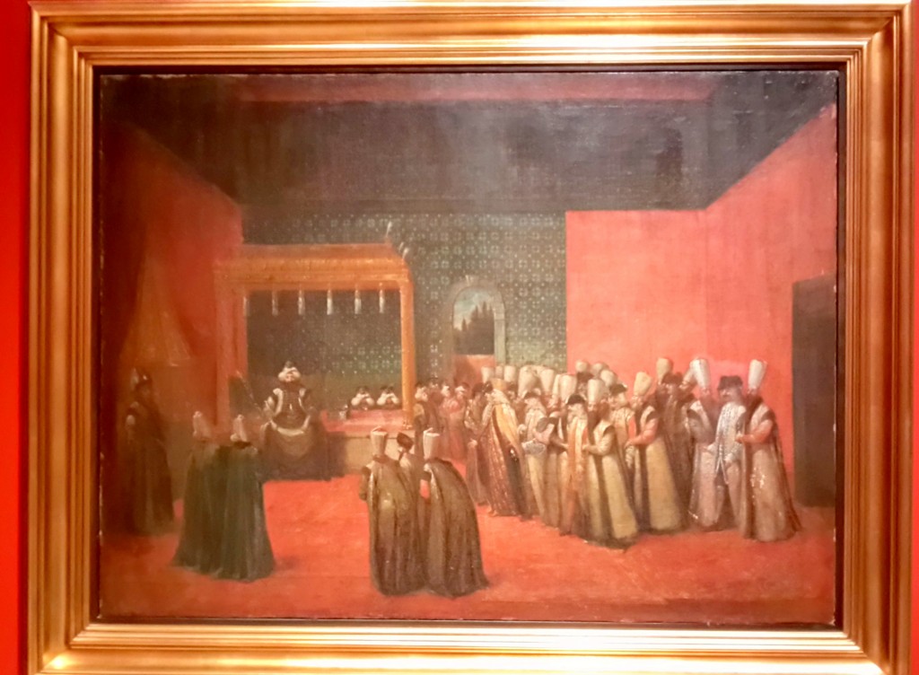 Sultan III. Ahmed'in Arz Odası'nda Avrupalı Bir Elçiyi kabulü
